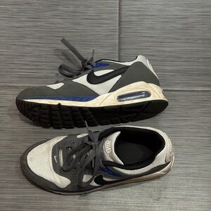 Nike Gray and Blue Sneakers with Air Max Design